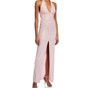 Jay Godfrey Valentina Sequin Halter Gown